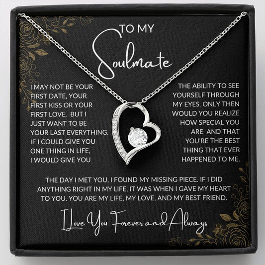 Soulmate Missing Piece | Forever Love Necklace (Gold Flowers)